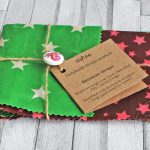 Beeswax wraps – Green and Purple stars