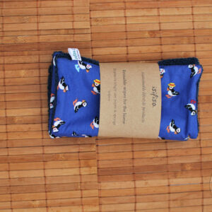 unpaper towels in Toucan print on blue packaged