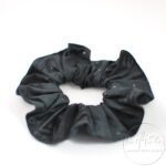 Big black scrunchies | Black with small glitter scrunchie