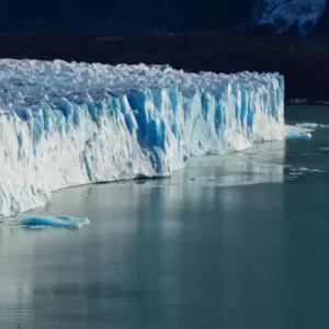 save paper picture of glacier and water