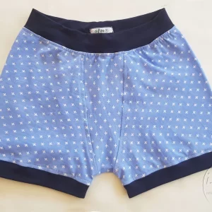 Boxer shorts for boys Blue plus front 1 flat lay