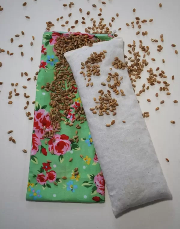 green roses relaxation eye pillow with pillow outside 2