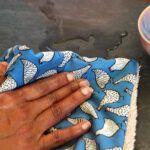 Hens on blue cloth wipes - eco friendly products