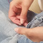 invisible mending adult workshop gallery - hand mending workshop south London