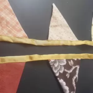 Assembled bunting | how to sew a bunting workshop smaller
