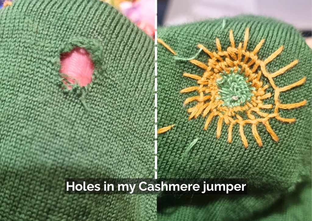 Why mending matters – importance and purpose 2 jumper mending workshop | clothes mending lessons isifiso